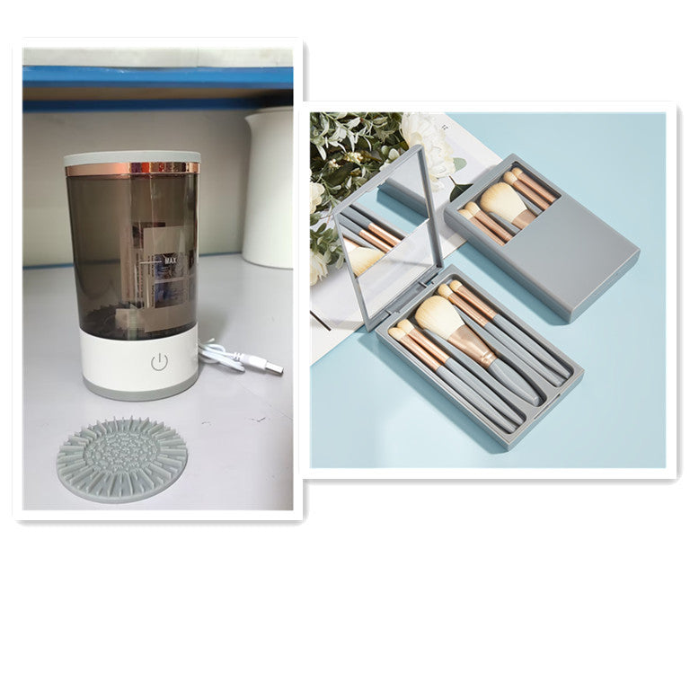 Portable Automatic Electric Makeup Brush Cleaning Tool With USB Charging