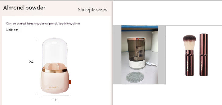 Portable Automatic Electric Makeup Brush Cleaning Tool With USB Charging