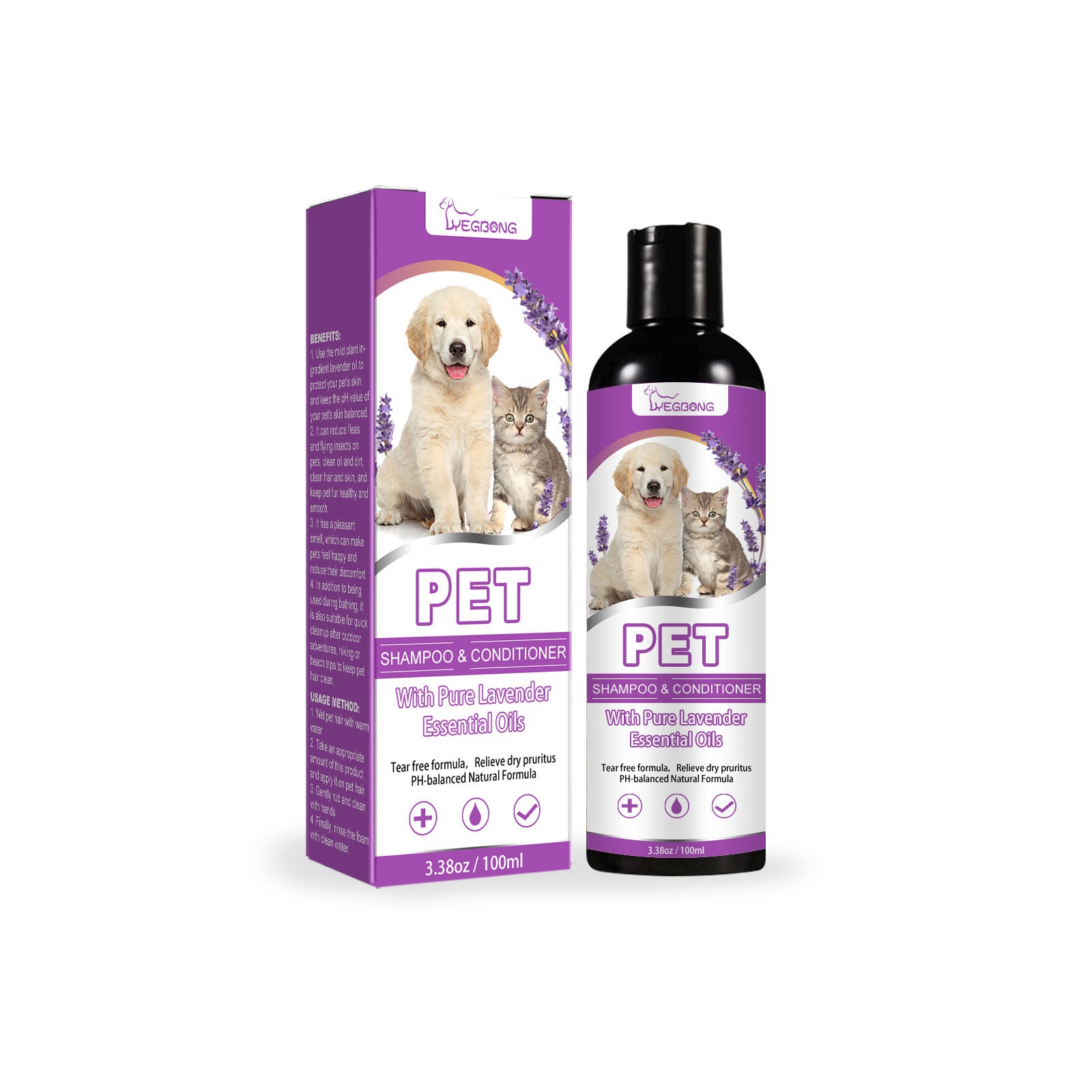 Pet Shampoo/Bath To Relieve Itching Skin & Soften Hair