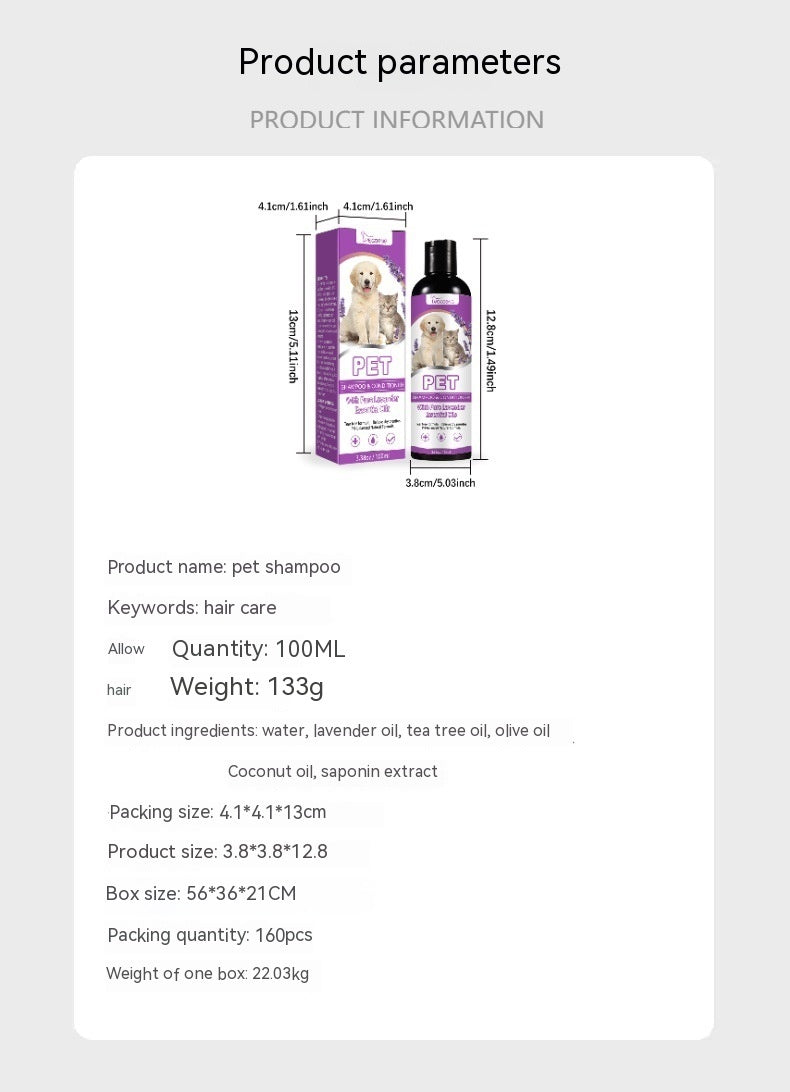 Pet Shampoo/Bath To Relieve Itching Skin & Soften Hair