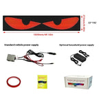 Dynamic Eyes Car Windshield Flexible LED Display Bumper Stickers