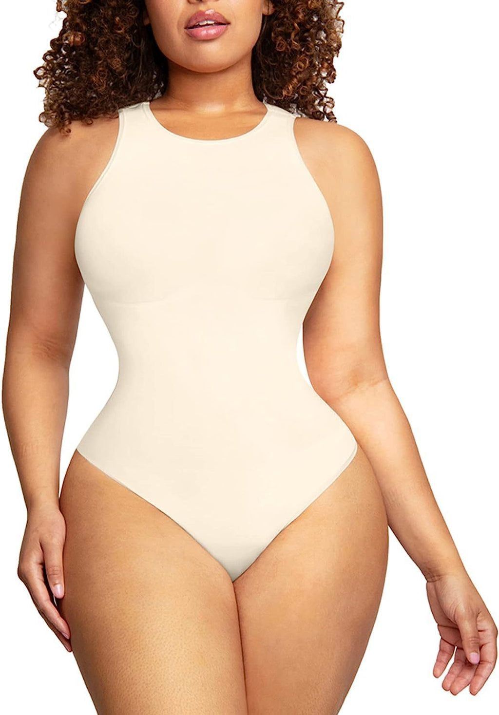 Belly Contraction Body Shaper Round Neck bodysuit