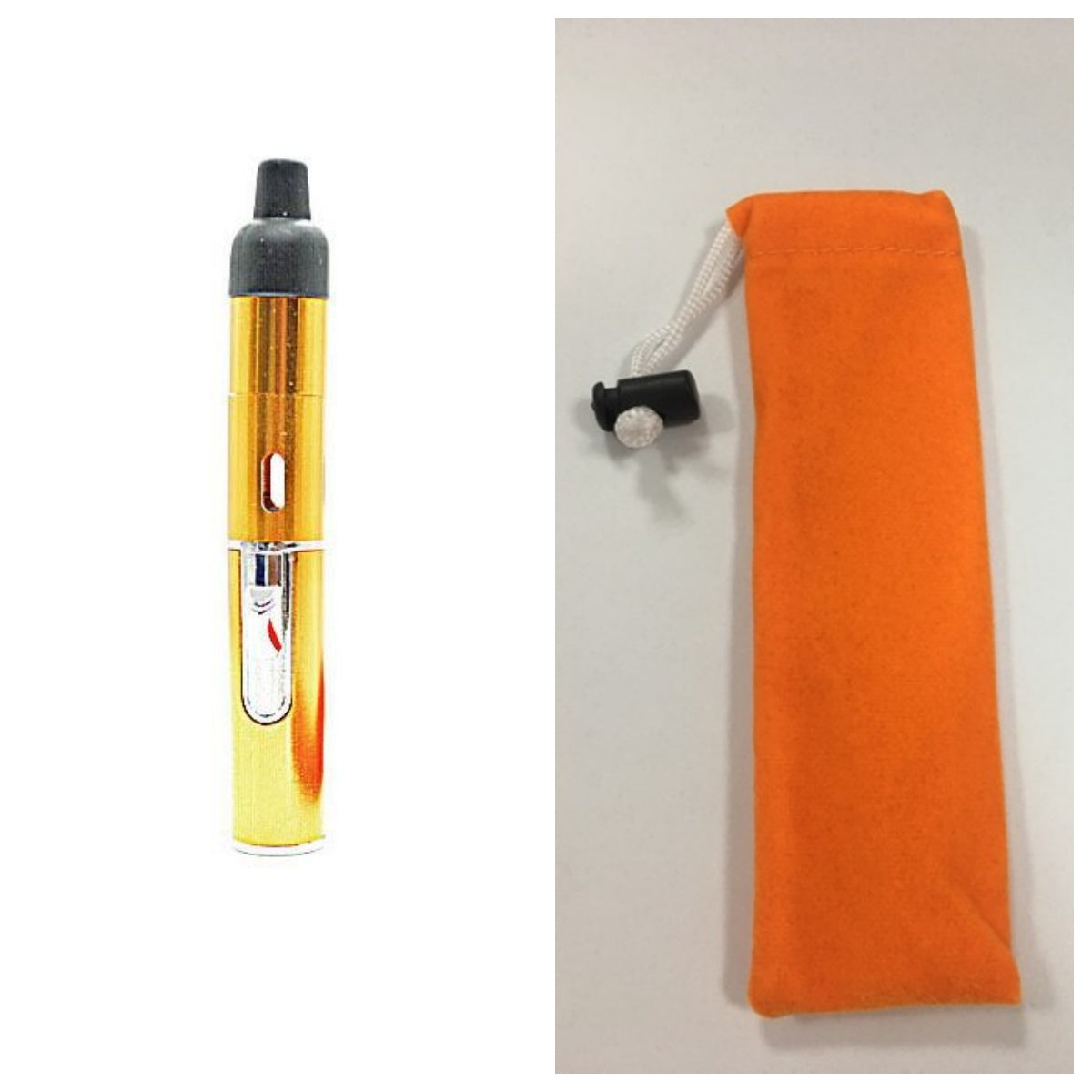 Metal Pipe Aroma Lighter With Volcanic Rock